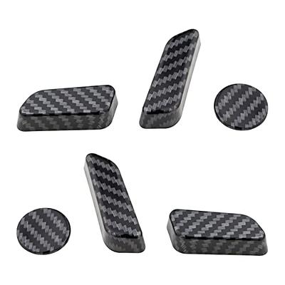 HENGYUESHANG Car Sticker Decal Gear Shift Knob Cover Carbon Color ABS Trim  fits for BMW F20 F21 F22 F23 F30 F31 F32 F33 F34 F35 F36 F07 F10 F12 F13