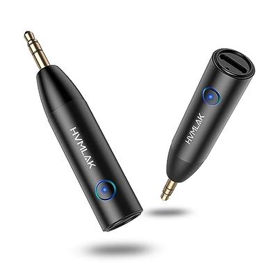 FMIIFMS Bluetooth 5.3 Adapter 3.5mm Jack Aux Dongle, 2-in-1 Bluetooth  Transmitter Receiver for Car Audio/Home Stereo/Headphones/Speaker/Projector