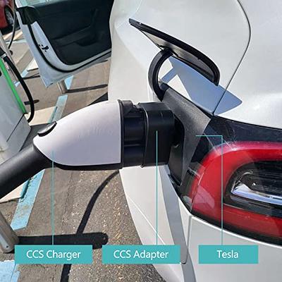 CCS to Tesla Adapter, Max 250KW Tesla CCS Adapter, 500V Power DC Fast  Charging for Tesla Model Y/3/S/X, Support Level 3 Supercharger with CCS  Plug