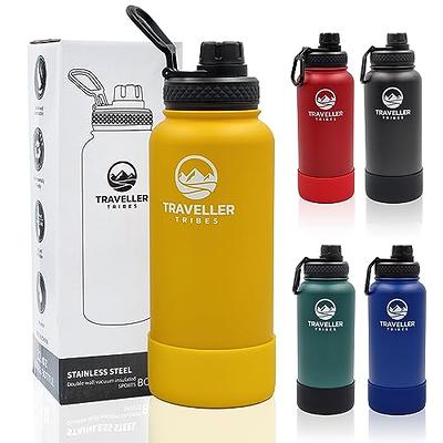 Waipfaru Half Gallon/64Oz Insulated Water Bottle, Stainless Steel