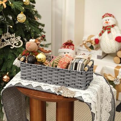 DUOER Toilet Paper Basket for Tank Top Bathroom Decor Baskets for