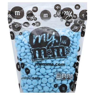 500pcs Blue M&Ms Candy - Milk Chocolate - Blue Candy for Candy Buffet (1 lb  bag)