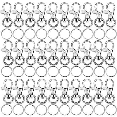 100PCS Premium Swivel Snap Hooks and D Rings, Swivel Snap Hooks