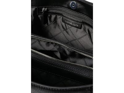 Michael Kors Small Kendall Leather Shoulder Bag in Black