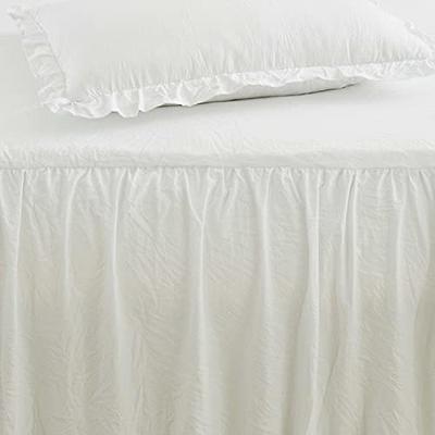 Sweet Home Collection Bedspreads Ruffle Skirt 3 Piece Shabby Chic Ultra  Soft Oversized Coverlet Bedding Cover with Shams Set, Queen, Ivory - Yahoo  Shopping