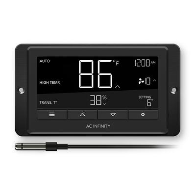 Eagle Peak Greenhouse Heater Fan with Digital Thermostat Controller, Black