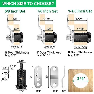 Hecfu 2 Pack Cabinet Locks RV Storage Locks, Tool Box Lock 5/8 Cam Lock  Keyed Alike, Toolbox Locks Replacement Lock for File Cabinet Storage Door  on Camper, Zinc Alloy - Yahoo Shopping