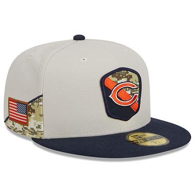 Chicago Bears New Era 2021 Salute To Service Low Profile 59FIFTY Fitted Hat  - Black/Camo