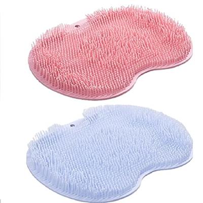 Heart bath mat with non-slip suction cups