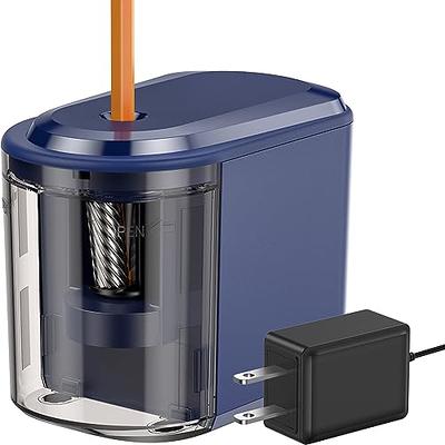 tenwin Electric Pencil Sharpener for Colored Pencils, Battery Operated  Pencil Sharpeners for No.2 and 6-12mm Pencils, Dual Hole for Office School