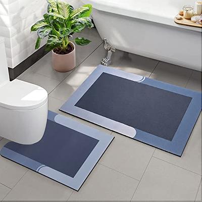 Super Water Absorbent Floor Mat for Bath, Napa Skin Super Absorbent Bath  Mat Quick Dry Bathroom Carpet Floor Doormat Dirt Barrier Floor Door Cushion