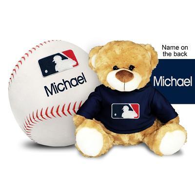 Chicago Cubs Personalized Plush Baby Baseball - White