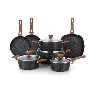 T-Fal B036SE64 Excite 14-Piece Non-stick Cookware Set - Bronze