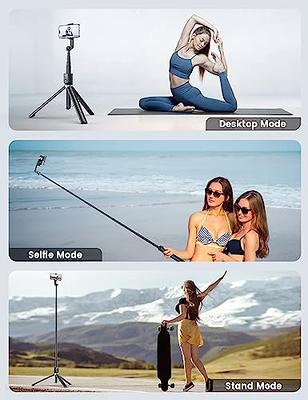 ATUMTEK 51 Selfie Stick Tripod, All in One Extendable Phone Tripod Stand  with Bluetooth Remote 360° Rotation for iPhone and Android Phone Selfies