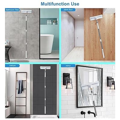 Shower Squeegee for Bathroom Shower Glass Doors Window Cleaner Squeegee Glass Cleaning Tools Window Cleaner Tool, White