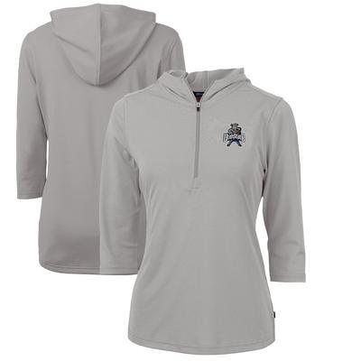 Women's Cutter & Buck Blue Creighton Bluejays Charter Eco Recycled Half-Zip  Anorak Jacket