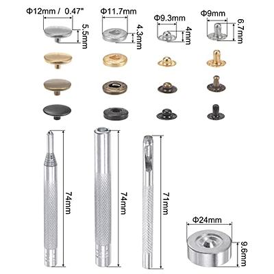 9.5mm/11mm Silver Snap Poppers Fasteners Press Studs With Fixing