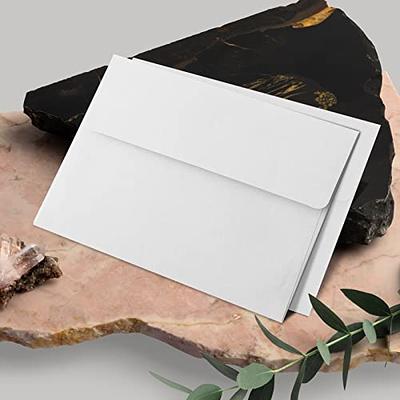 Strathmore Cards & Envelopes 5x7 10/Pkg-Fluorescent White/Deckle