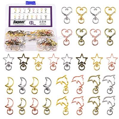 WEWAYSMILE 48Pcs 12Style Keychain Clasps Set Includes Swivel Clasps Lanyard  Spring Hook, Split Key Ring, Iron Alloy Lobster Claw Clasp with Key Chain  Ring for Keychain Jewelry DIY (4Pcs/Style) - Yahoo Shopping