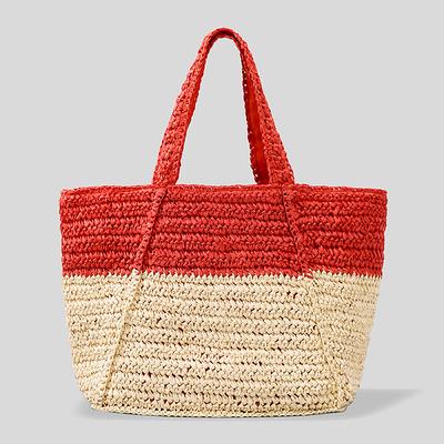 Large Capacity Summer Beach Bag, Straw Woven Bag, Women's Tote Bag