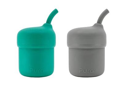 Pura Kiki 11oz Straw Bottle with Sleeve Mint