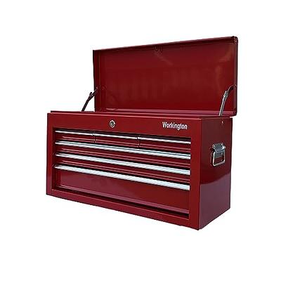 DOITOOL Metal Tool Box Tool Storage Case Organizer Metal Tool