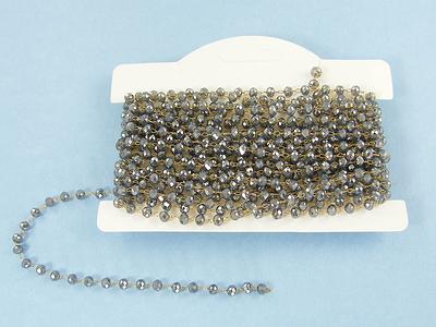 Sterling Silver Satellite Beaded Cable Chain with Cubes Bulk for Wholesale  Jewel