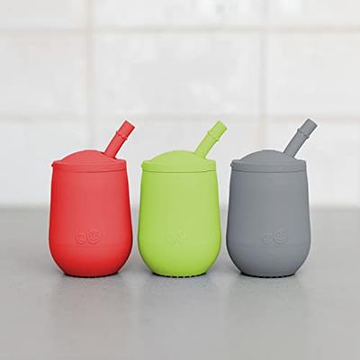 ez pz Mini Cup + Straw Training System 3-Pack (Blue, Coral & Lime