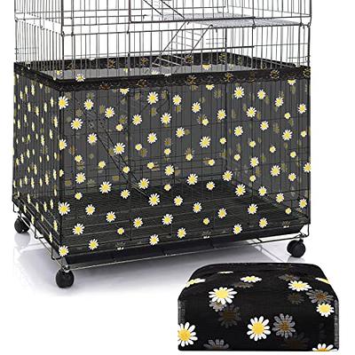 Large Bird Cage Cover Bird Cage Seed Catcher Bird Cage Liner Net Bird Cage  Skirt Guard Birdcage,Adjustable Nylon Mesh Net for Parrot Parakeet Macaw  Round Square Cage Daisy Design (Black,X-Large) - Yahoo