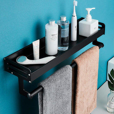 Bathroom Shelf Space Aluminum Towel Rack Toilet Bathroom Gargle Stand  Toilet Wall Hanging - Yahoo Shopping