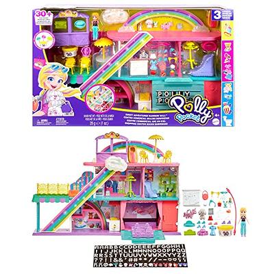 Polly Pocket Playset, Friends Compact With 6 Dolls and 9