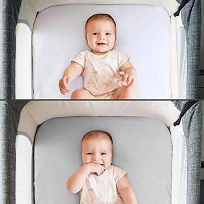 Bassinet Mattress Pad Cover - Fits 4moms Breeze Plus Bassinet, 2 Pack