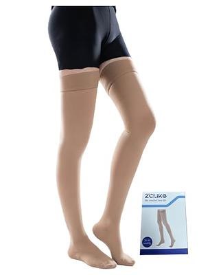 GLEMOSSLY Thigh High Medical Compression Stockings For Women & Men
