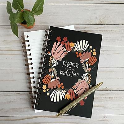 Swaygirls notebooks, Progress over perfection notebook, Self care journal  by swaygirls, Softcover notebooks, Inspirational lined notebooks