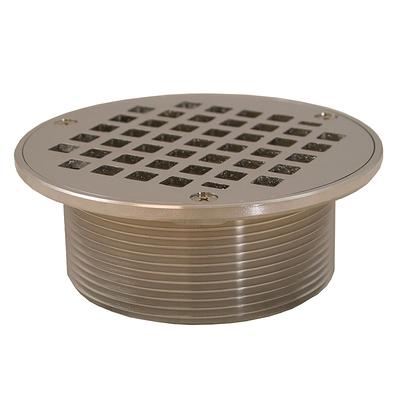 5 in. Round Replacement Strainer with 3 Screws in Chrome Plated for Metal  Spuds for Shower/Floor Drains