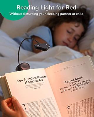 EDISHINE Book Light for Reading at Night in Bed, Portable Clip-on Lamp, 3  Color Modes & Stepless Dimmable, Eye Care LED USB Rechargeable Light for  Readers, Kids, Bookworms, Travel (Black) - Yahoo