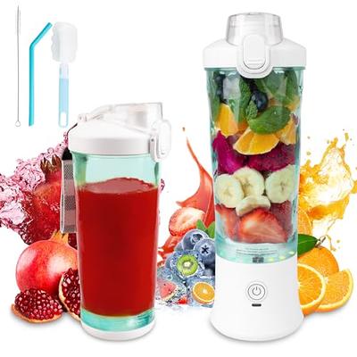 Portable Blender,Personal Hand Smoothie Blender Cup, 7.4V Bigger Motor  Personal Size Blender for Shake and Smoothie, Rechargeable Mini Blender for  Travel Home Kitchen(White) - Yahoo Shopping