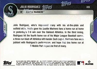 2022 Topps Now Baseball #228 Julio Rodriguez Rookie Card Mariners - Only  2,104 made!