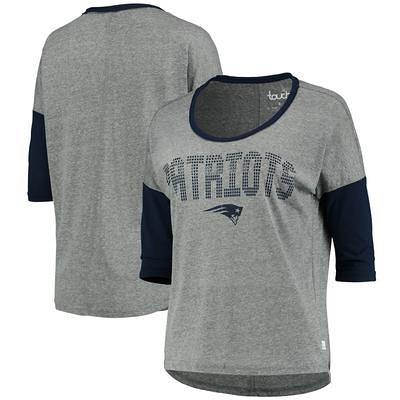 Women's Wear by Erin Andrews Charcoal New England Patriots Boyfriend T-Shirt