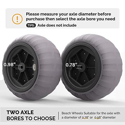 Bonnlo Beach Wheels 9 Replacement Balloon Sand Tires for Axle