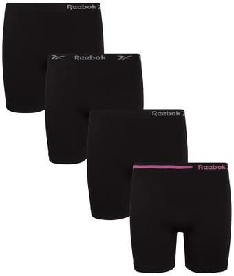 Reebok Girls' Underwear - Long Leg Seamless Playground Shorts (4