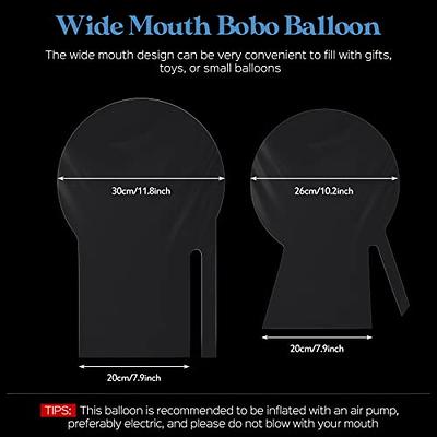 16 Pcs Bobo Balloons Bulk Clear Wide Mouth Bobo Balloons for