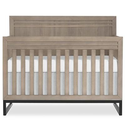 Oxford Baby Langston 4-in-1 Convertible Crib, Graphite Gray, Wooden Crib 