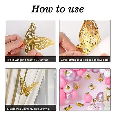 3D Gold Butterfly Handbag Hook