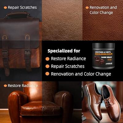 AWOWZ Leather Recoloring Balm, 10OZ Leather Color Restorer