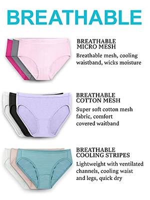 Fruit of the Loom Women's Breathable Underwear, Moisture Wicking Keeps You  Cool & Comfortable, Available in Plus Size, Micro Mesh-Hi Cut-6 Pack-Colors  May Vary, 9 - Yahoo Shopping