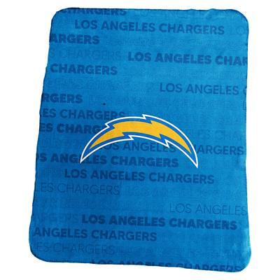 Los Angeles Chargers 60 x 80 Helmet Stripes Flannel Fleece Blanket