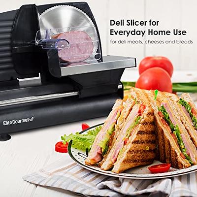 7.5'' Blade Electric Meat Slicer Cheese Deli Meat Food Cutter Kitchen Home  