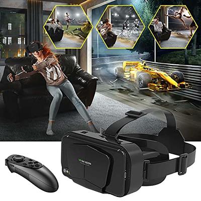 Nalezuns VR Gafas VR Headset PC, batería de 8000 mAh 3D VR Gafas 110° FOV  Accesorios PC Auriculares con retroiluminación LED Ajustable VR Cojín de