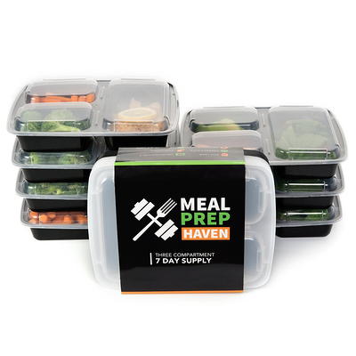 LEXI HOME 16-Piece Durable Meal Prep Plastic Food Containers with